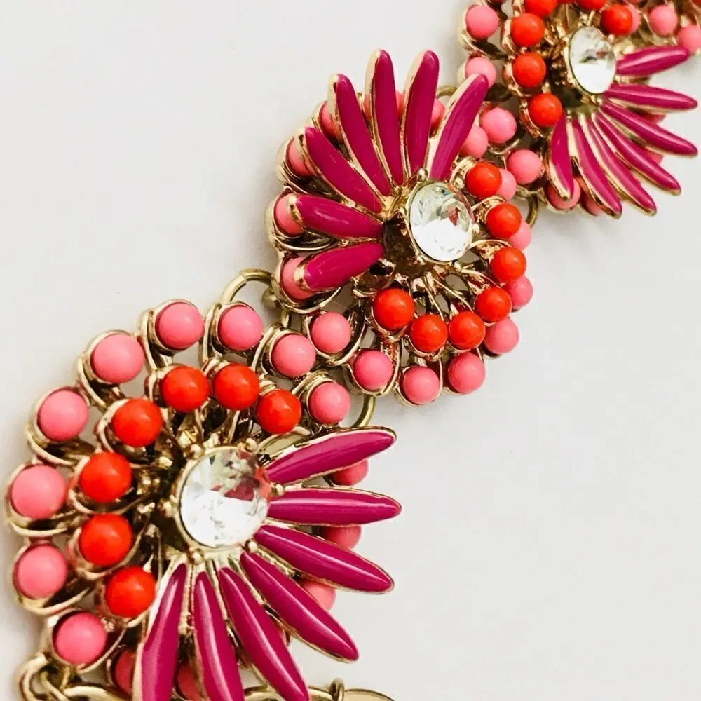 Coldwater Creek Floral Statement Bracelet 1023